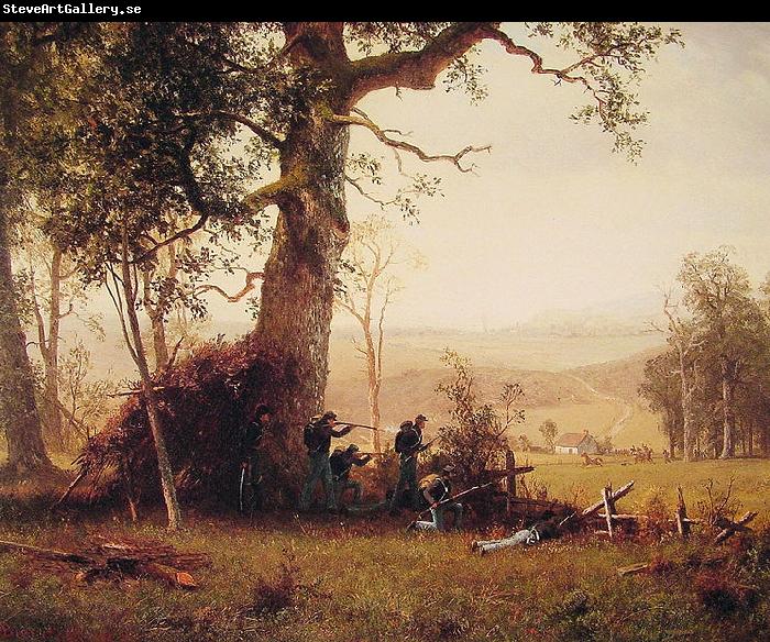 Albert Bierstadt Guerrilla_Warfare (Picket Duty In Virginia)